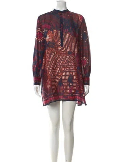 Pre-owned Dior 2020 Patterned Tunic In Blue