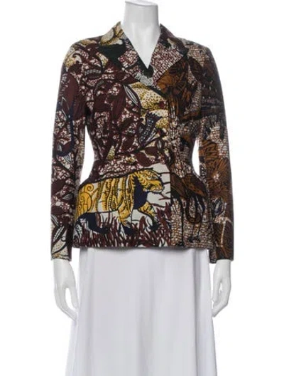 Pre-owned Dior 2020 Printed Evening Jacket In Brown