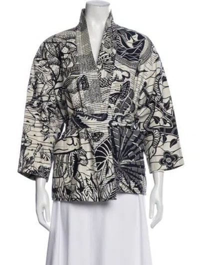 Pre-owned Dior 2020 Printed Jacket In Blue