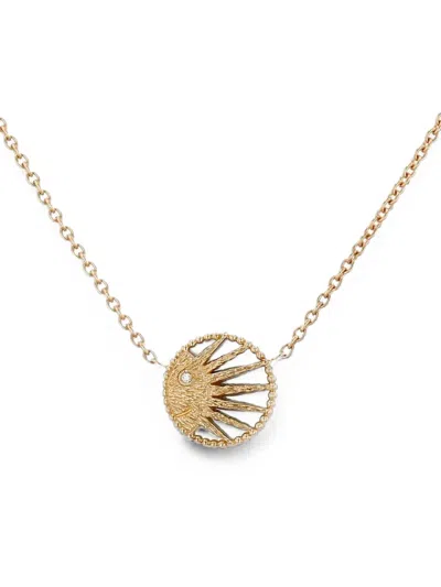 Pre-owned Dior 2020 Rose Céleste Diamond And Onyx Necklace In Gold