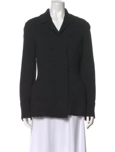 Pre-owned Dior 2020 Virgin Wool Blazer In Black