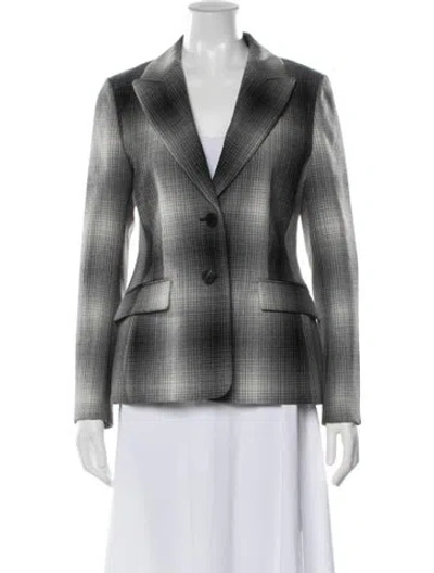 Pre-owned Dior 2020 Virgin Wool Blazer In Gray
