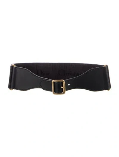 Pre-owned Dior 2020 Wide Belt In Black