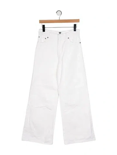 Pre-owned Dior 2020 Wide Leg Jeans In White