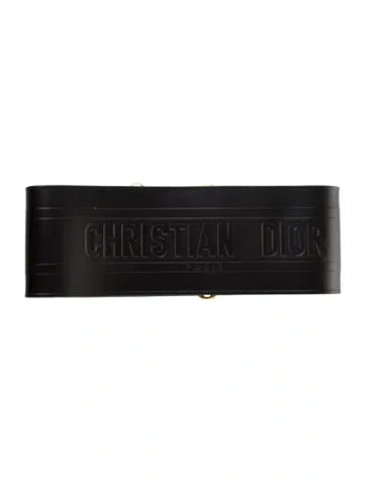 Pre-owned Dior 2020 Wide Waist Belt In Black