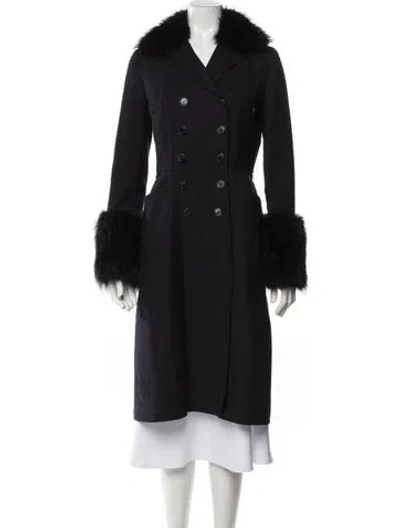 Pre-owned Dior 2020 Wool Coat In Blue