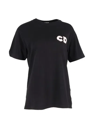 Pre-owned Dior 2020 X X Daniel Arsham Printed T-shirt In Black