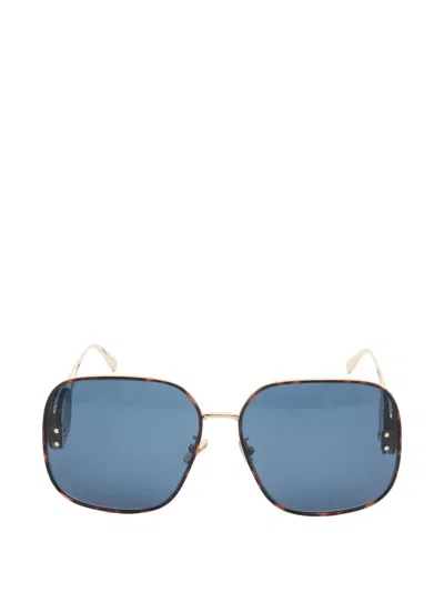 Pre-owned Dior 2020s Bobby S1u Logo Geometric Sunglasses In Blue