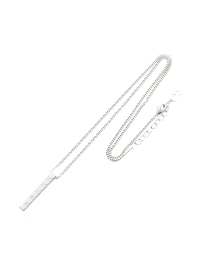 Pre-owned Dior 2020s Canage Necklace In Silver