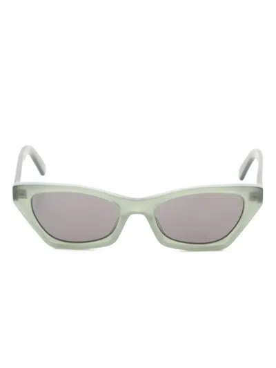 Pre-owned Dior 2020s Cat-eye Frame Sunglasses In Green