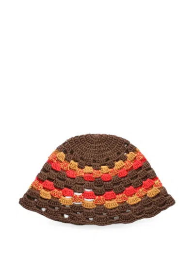 Pre-owned Dior 2020s Crochet Hat In Brown