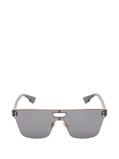 Pre-owned Dior 2020s Izon 1 Cut-out Sunglasses In Gold