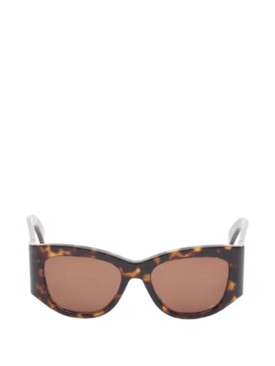 Pre-owned Dior 2020s Nuit S1i Geometric Sunglasses In Brown