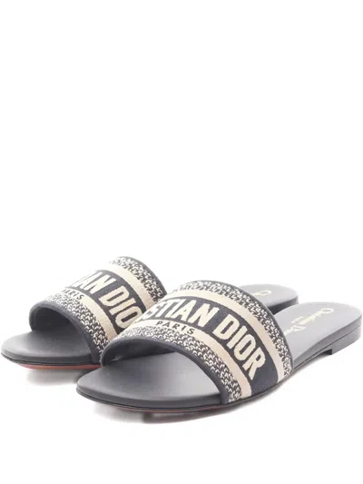 Pre-owned Dior 2020s Dway Sandals In Blue