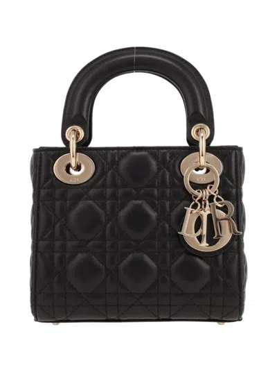 Pre-owned Dior 2020s Lady  Cannage Tote Bag In Black