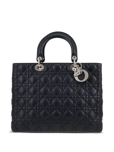 Pre-owned Dior 2020s Lady  Tote Bag In Blue