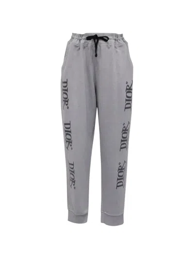 Pre-owned Dior 2020s Logo Track Pants In Grey
