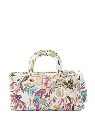 Pre-owned Dior 2020s Medium Lady D-joy Tote Bag In White