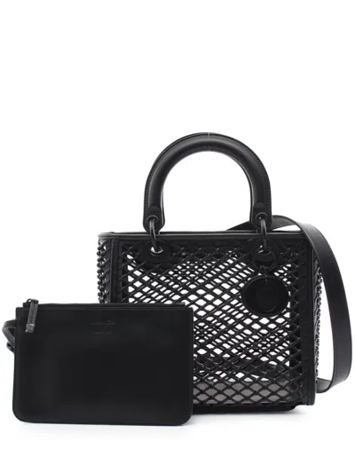 Pre-owned Dior 2020s Medium Lady  Handbag In Black