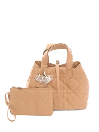 Pre-owned Dior 2020s Medium Toujours Handbag In Neutral