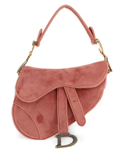 Pre-owned Dior 2020s Mini Saddle Handbag In Pink