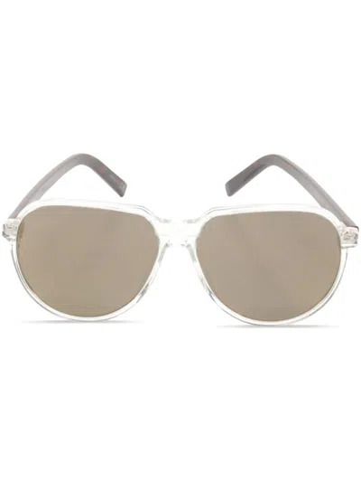 Pre-owned Dior 2020s Round-frame Sunglasses In 中性色