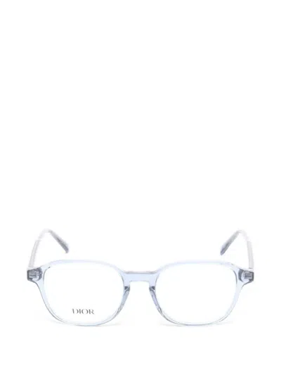 Pre-owned Dior 2020s Square Frame Glasses In Blue