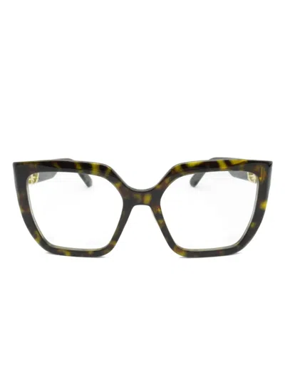 Pre-owned Dior 2020s Tortoiseshell-effect Glasses In Brown