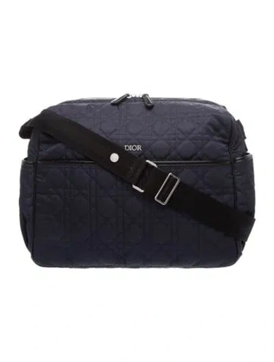 Pre-owned Dior Babies' 2021 Cannage Changing Bag In Blue
