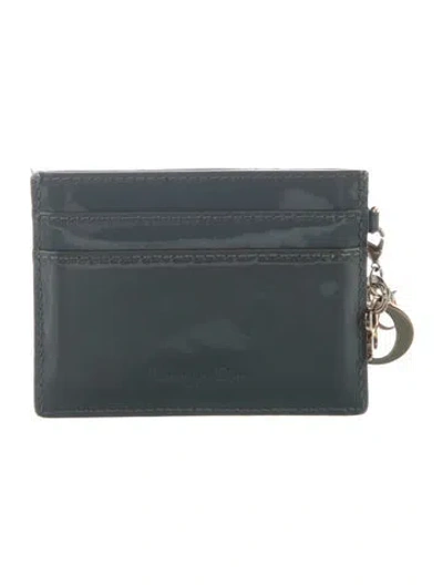 Pre-owned Dior 2021 Card Holder Card Holder In Blue