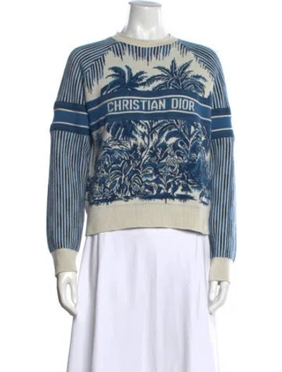 Pre-owned Dior 2021 Cashmere Sweater In Blue
