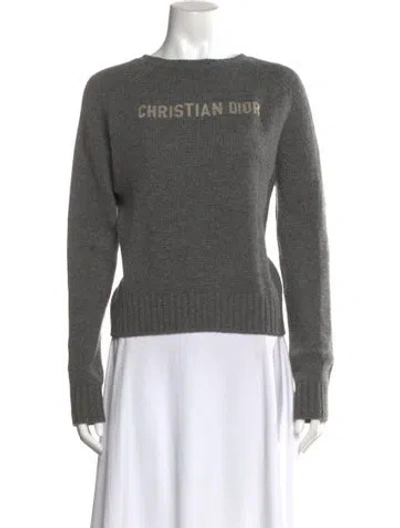 Pre-owned Dior 2021 Cashmere Sweater In Gray