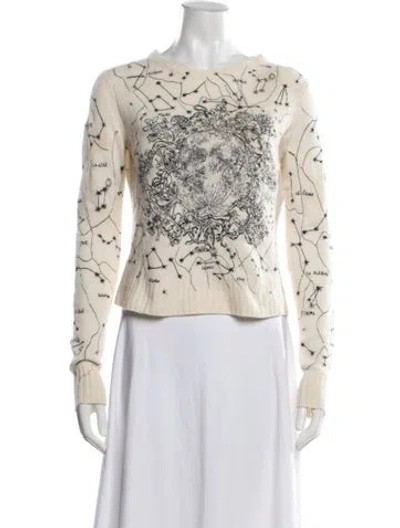 Pre-owned Dior 2021 Cashmere Sweater In White