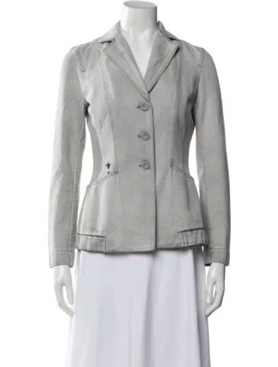Pre-owned Dior 2021 Denim Jacket In Grey