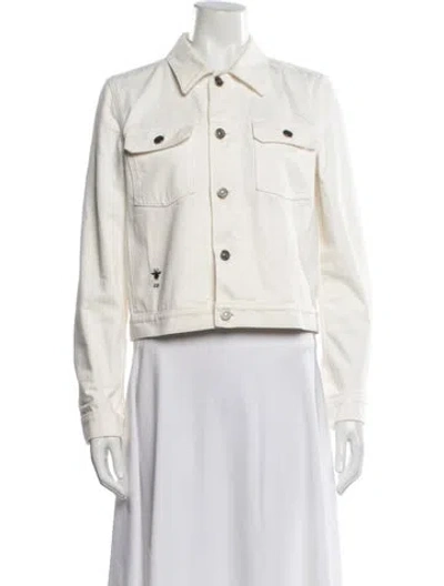 Pre-owned Dior 2021 Denim Jacket In White