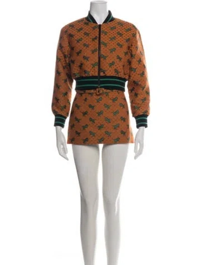 Pre-owned Dior 2021 Dino Skirt Set In Orange