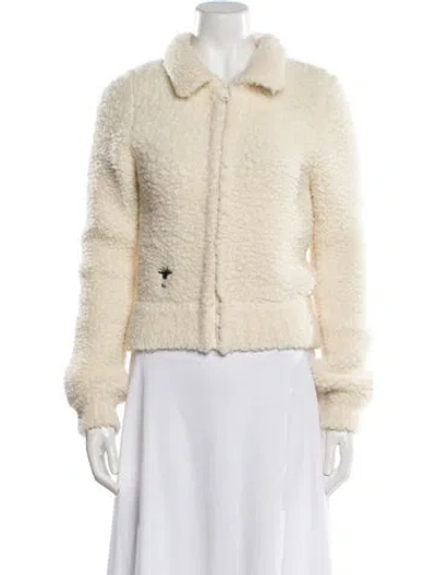 Pre-owned Dior 2021 Fleece Faux Fur Jacket In Neutral