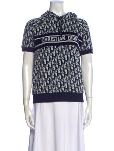 Pre-owned Dior 2021 Graphic Print Hoodie In Neutrals