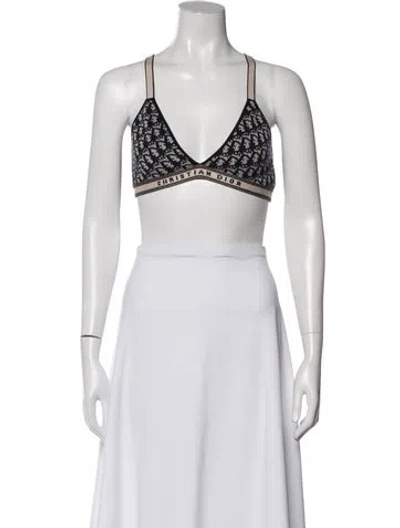 Pre-owned Dior 2021 Graphic Print Sports Bra In Multi