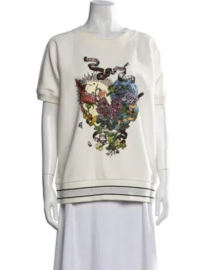 Pre-owned Dior 2021 Graphic Print Sweatshirt In Neutrals