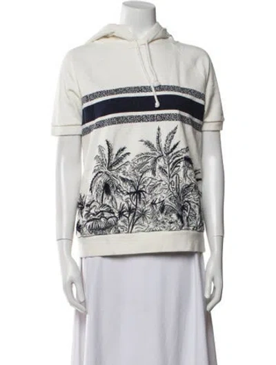 Pre-owned Dior 2021 Graphic Print Sweatshirt In White