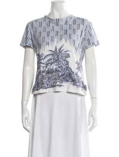 Pre-owned Dior 2021 Graphic Print T-shirt In Blue