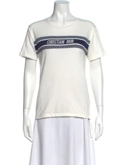 Pre-owned Dior 2021 Graphic Print T-shirt In White