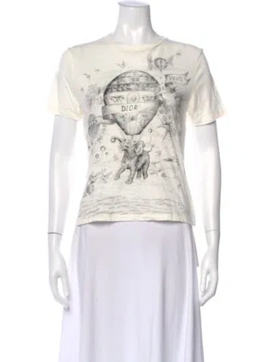 Pre-owned Dior 2021 Graphic Print T-shirt In White