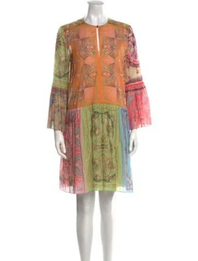 Pre-owned Dior 2021 Knee-length Dress In Orange