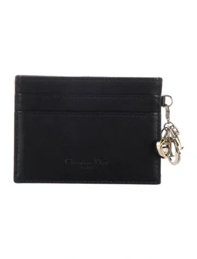 Pre-owned Dior 2021 Lady  Card Holder In Black