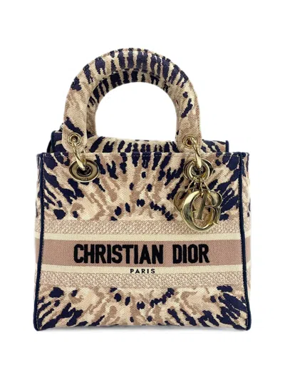 Dior 2021 Lady D-lite Handbag In Brown