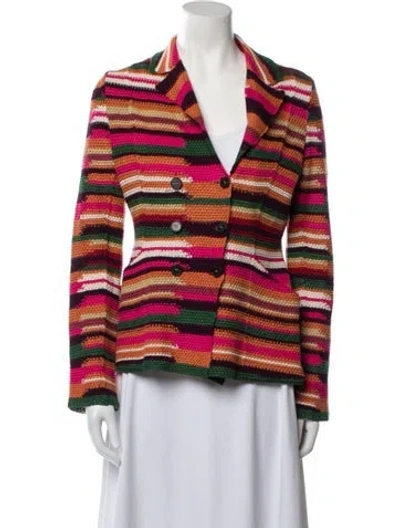 Pre-owned Dior 2021 Linen Blazer In Multi