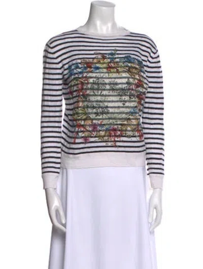 Pre-owned Dior 2021 Linen Sweatshirt In White