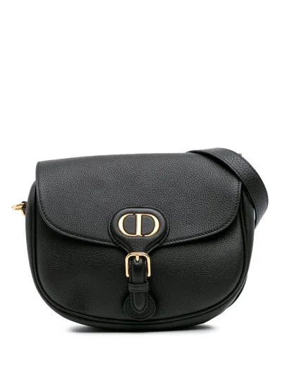 Pre-owned Dior 2021 Medium Grained Calfskin Bobby Crossbody Bag